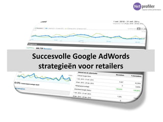 Succesvolle Google AdWords  strategieën voor retailers 
