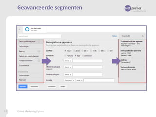 Geavanceerde segmenten

53

Online Marketing Update

 