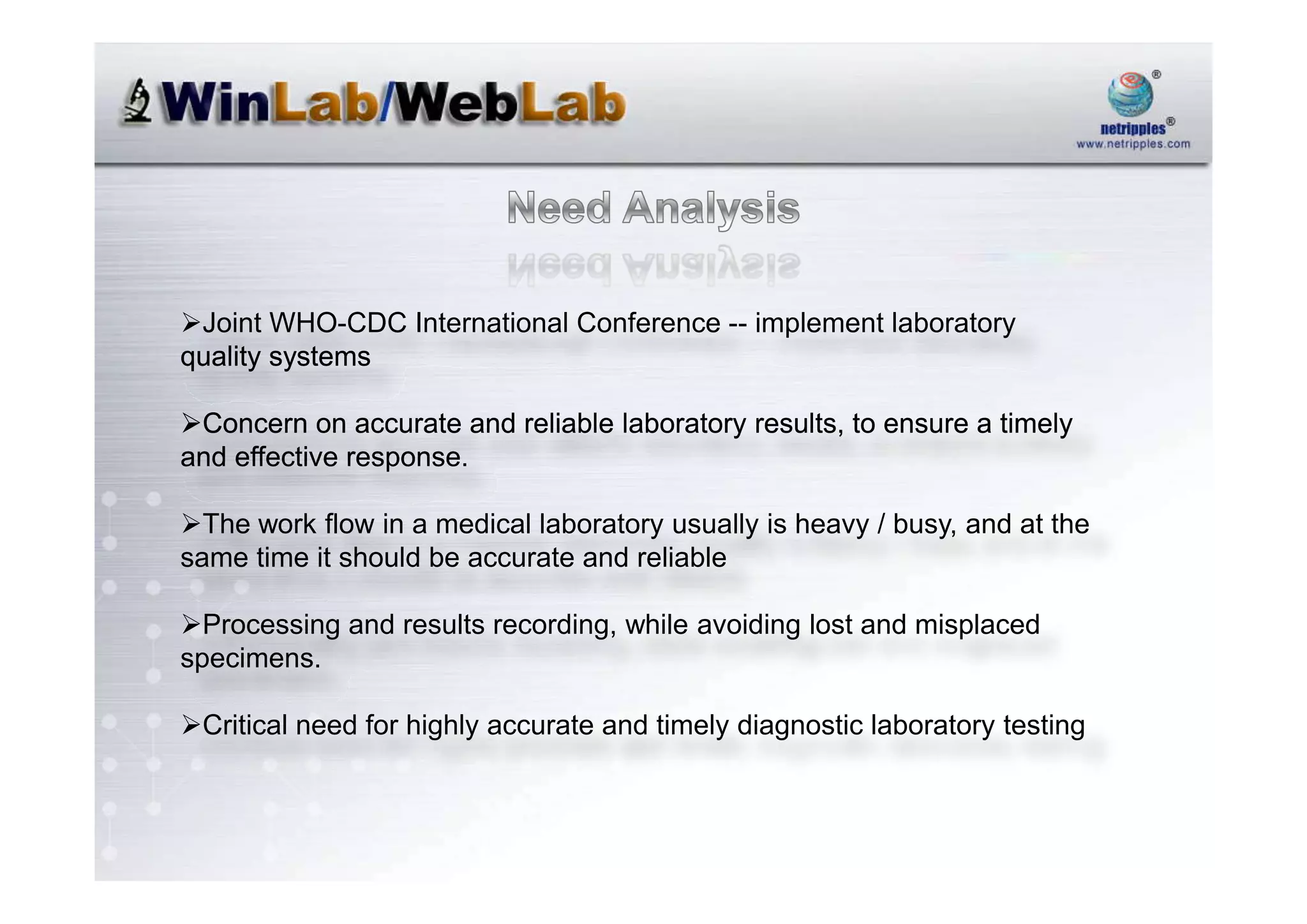 Netripples Advanced Laboratory Information System@Sept2008@Mpvrn1
