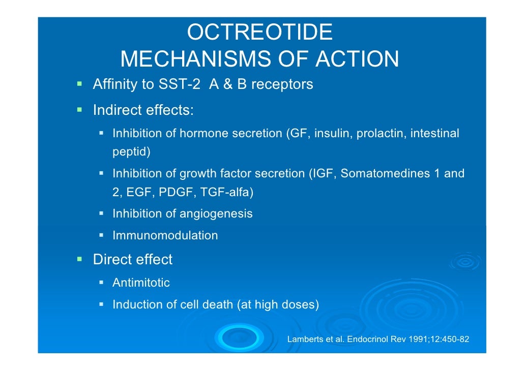 Octreotide mechanism of action