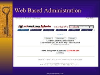 Web Based Administration 