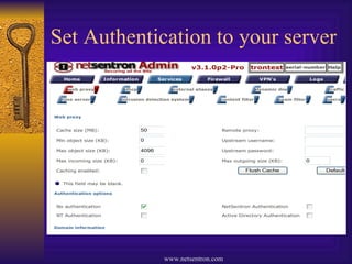 Set Authentication to your server 