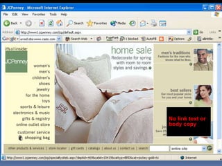 No link text or
body copy
 