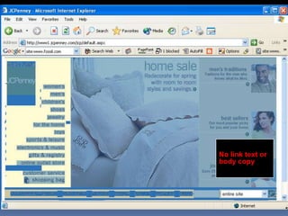 No link text or
body copy
 