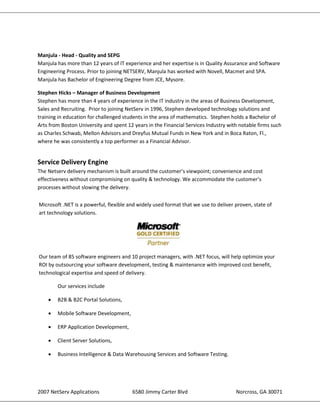 Net Serv Applications | PDF