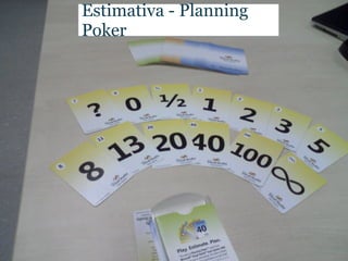 Estimativa - Planning
Poker
 