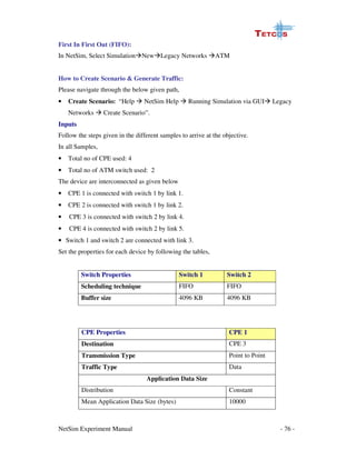 Netsim experiment manual | PDF