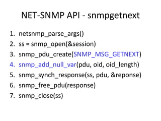 Net snmp API | PPTX