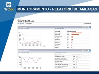 20
MONITORAMENTO - RELATÓRIO DE AMEAÇAS
 