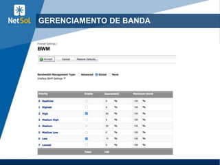 23
GERENCIAMENTO DE BANDA
 