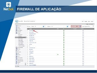 49
FIREWALL DE APLICAÇÃO
 