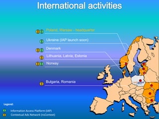 Reputable international & domestic customers(8 countries): media companies, publishers, portals, corporations, e-stores, directories, yellow & white pages,classifiedads, many others.NetSprint competences