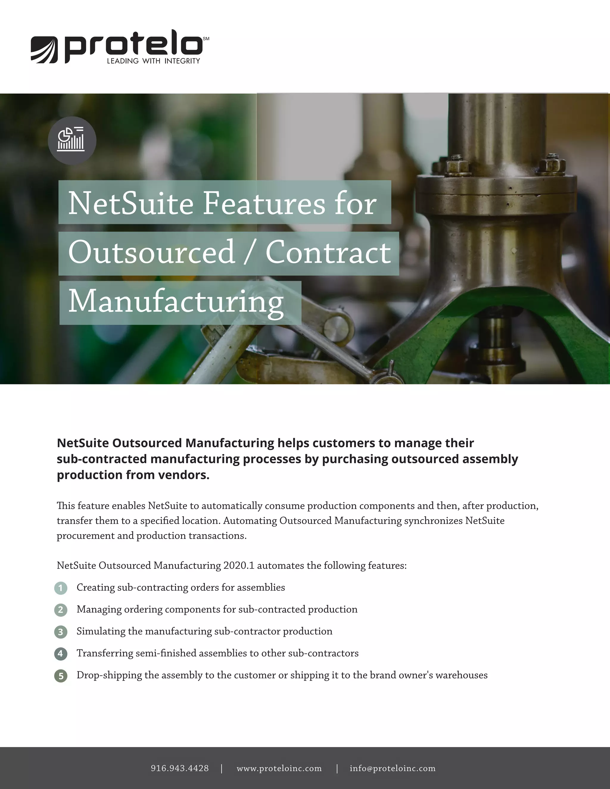 NetSuite Features for Outsourced Contract Manufacturing PDF