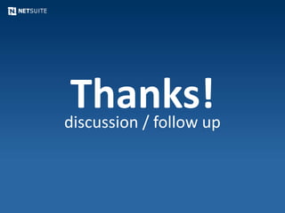 Thanks!discussion / follow up
 