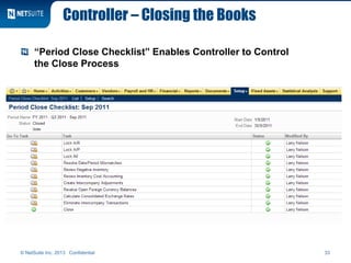 Controller Closing Checklist NetSuite OneWorld – Selling to the Finance Function - CuriousRubik | PPTX