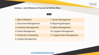 What is NetSuite ERP- Details, Pricing & Features? | PPTX