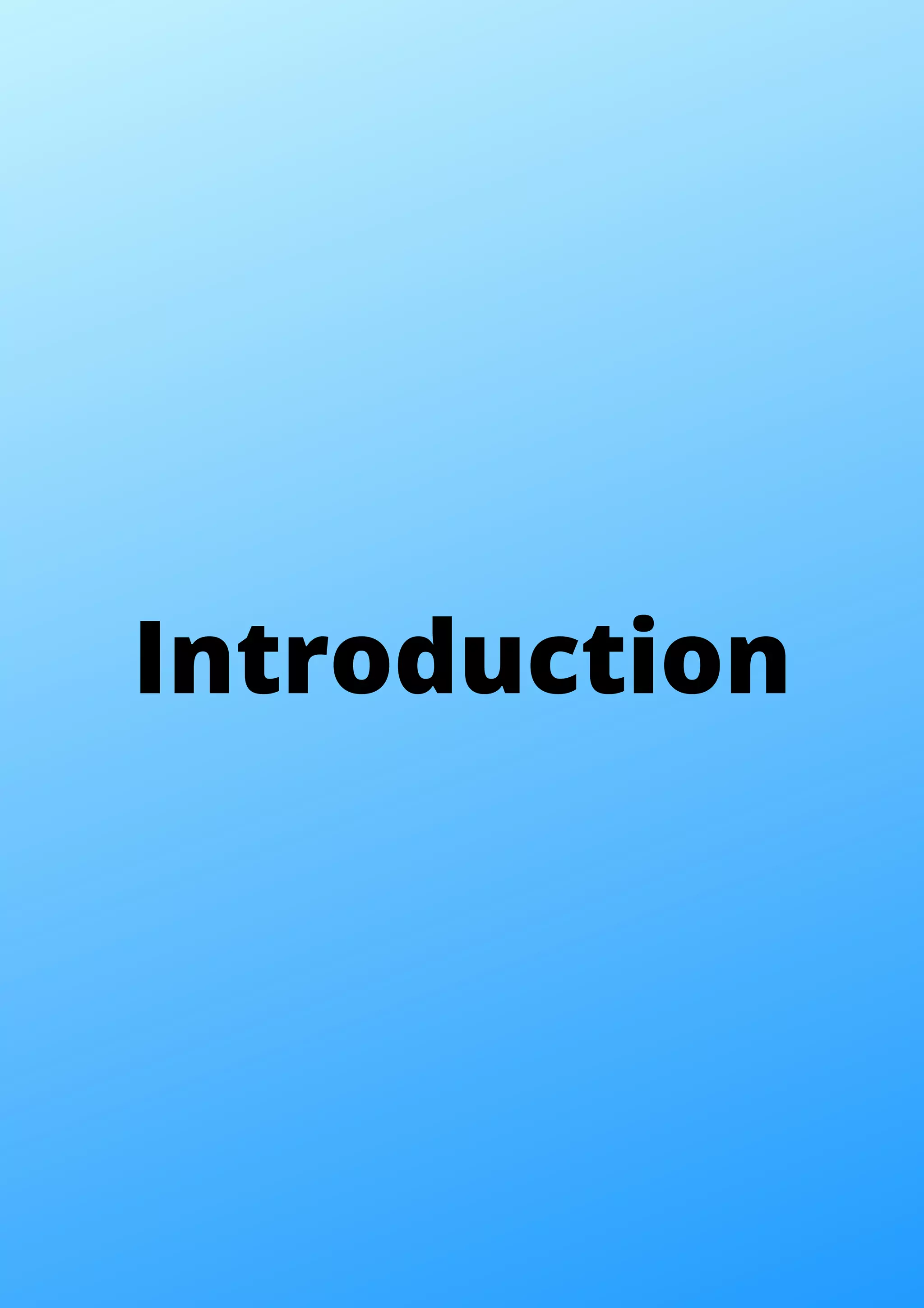 Introduction 
