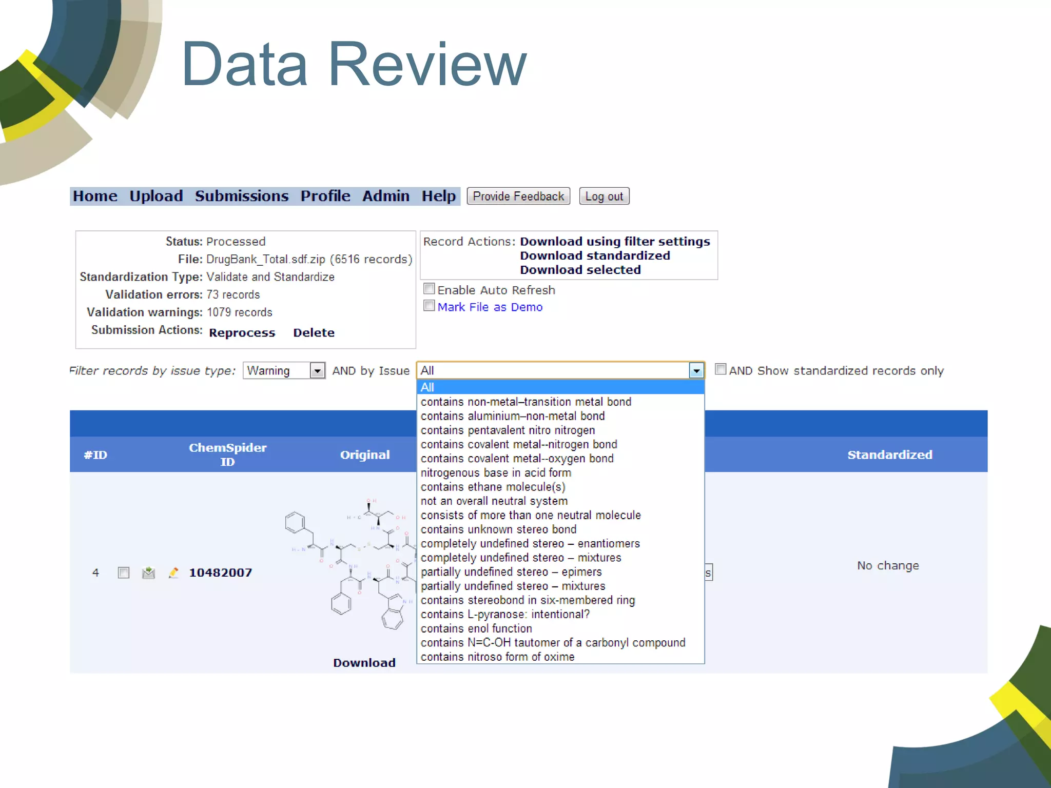 Data Review

 