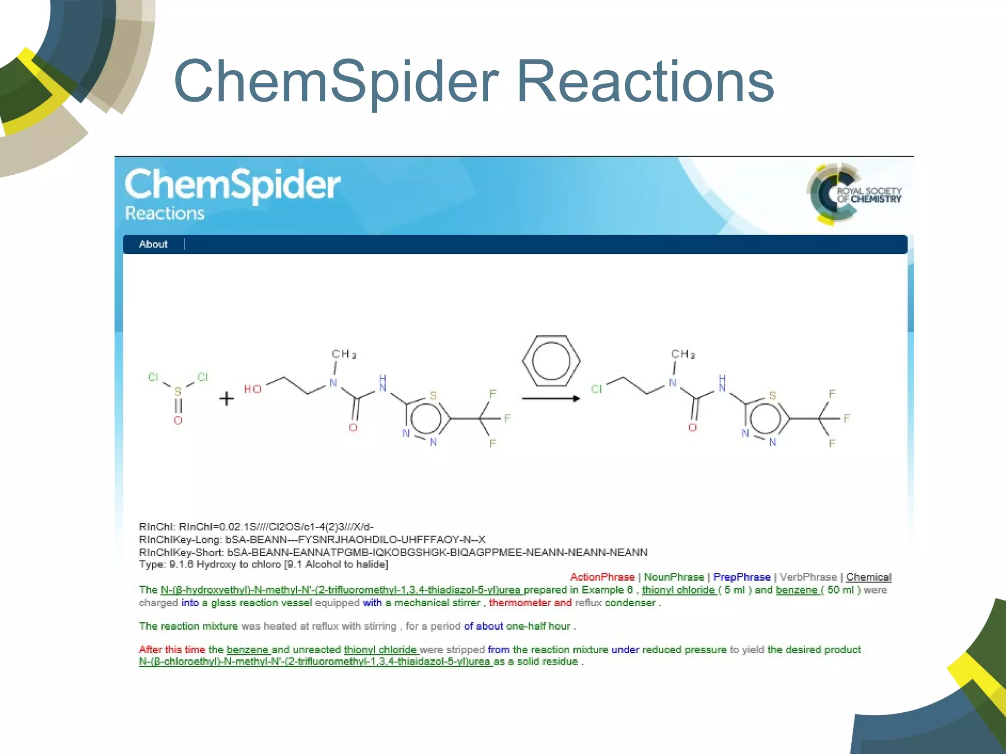 ChemSpider Reactions

 