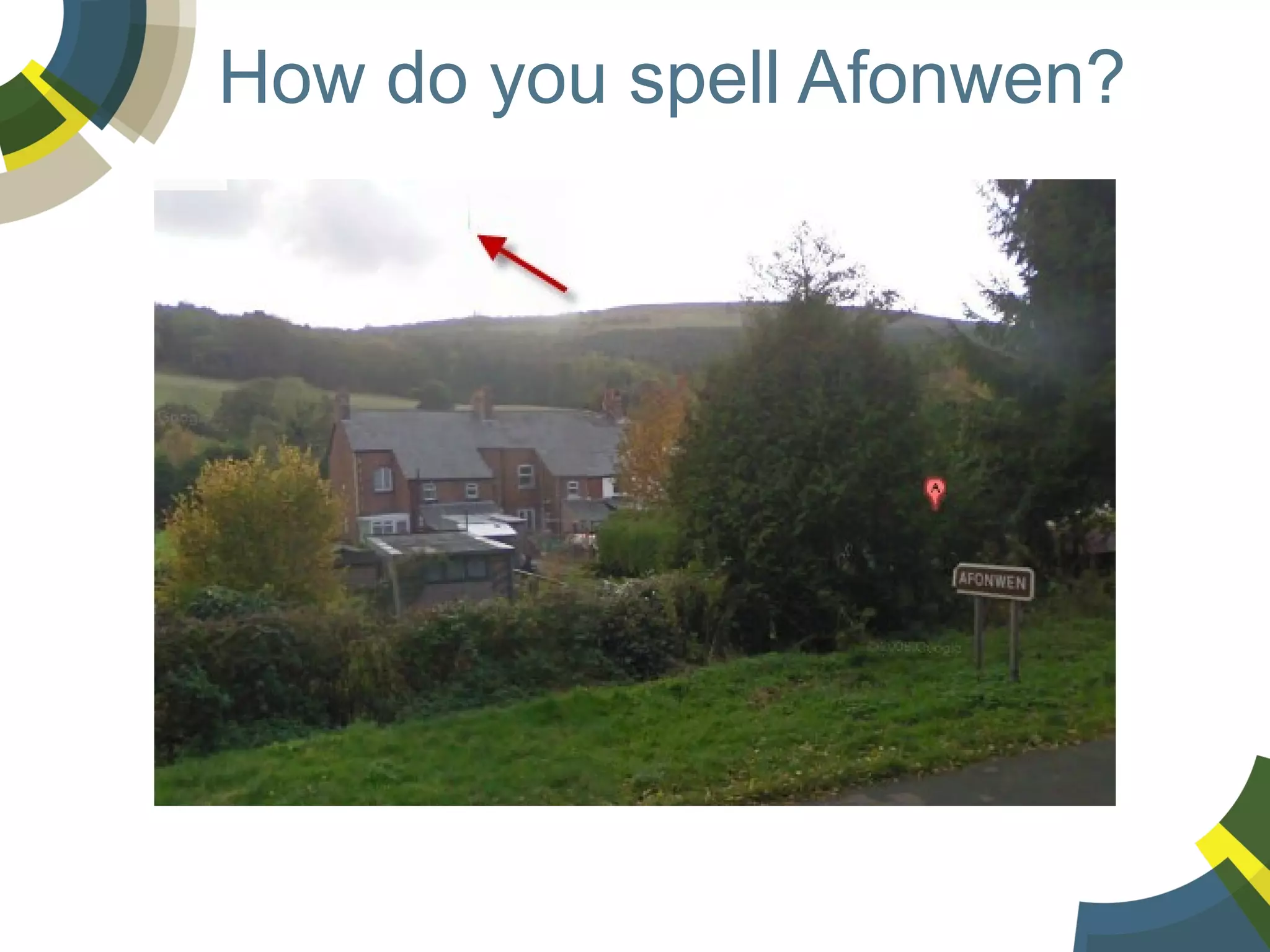 How do you spell Afonwen?

 