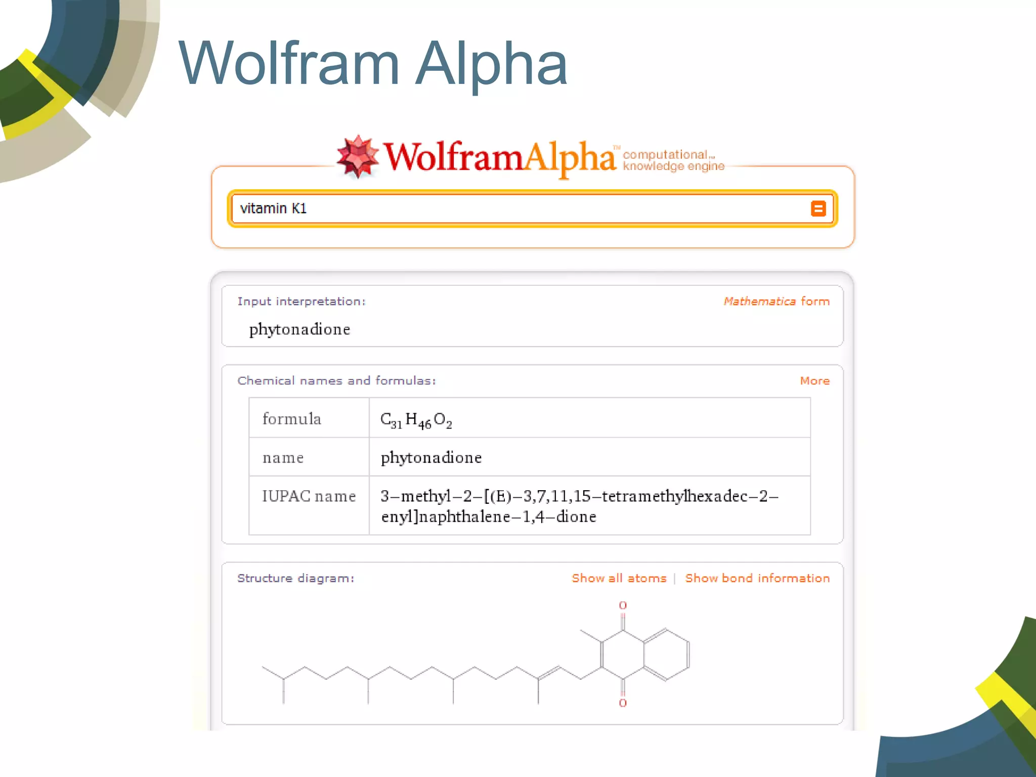 Wolfram Alpha

 