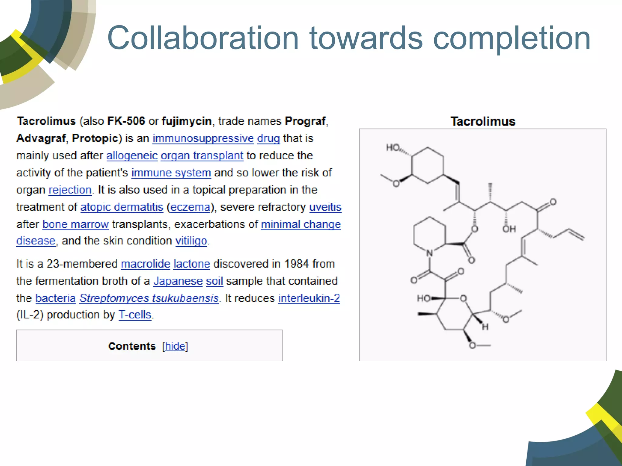 Collaboration towards completion

 