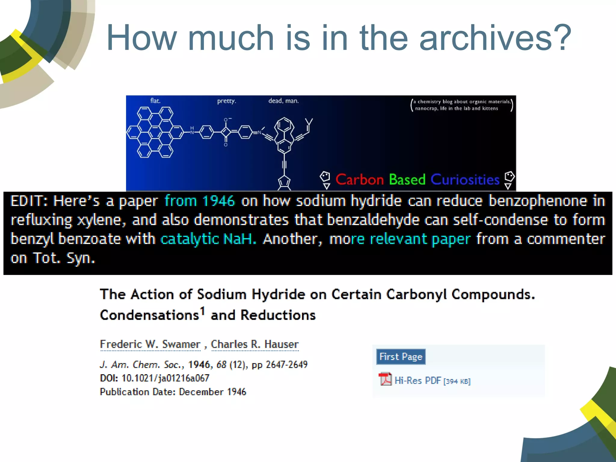 How much is in the archives?

 