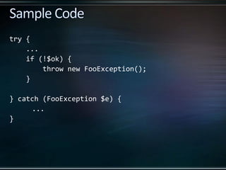 Exceptions in PHP | PDF