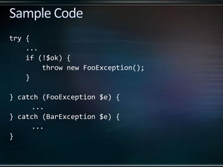 Exceptions in PHP | PDF