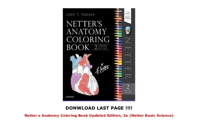 Download Netter s Anatomy Coloring Book Updated Edition, 2e (Netter ...