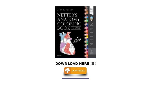Download Netter s Anatomy Coloring Book Updated Edition, 2e (Netter ...