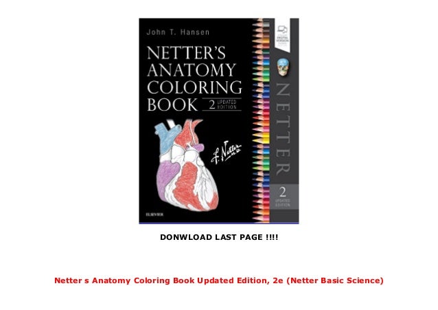 Download Netter s Anatomy Coloring Book Updated Edition, 2e (Netter ...