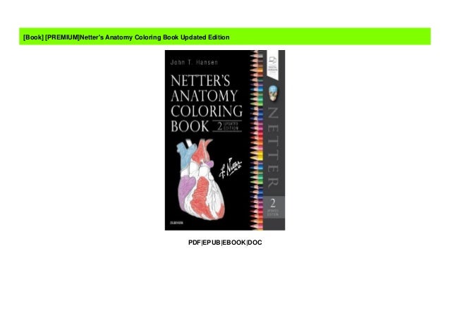 Download PREMIUMNetter's Anatomy Coloring Book Updated Edition