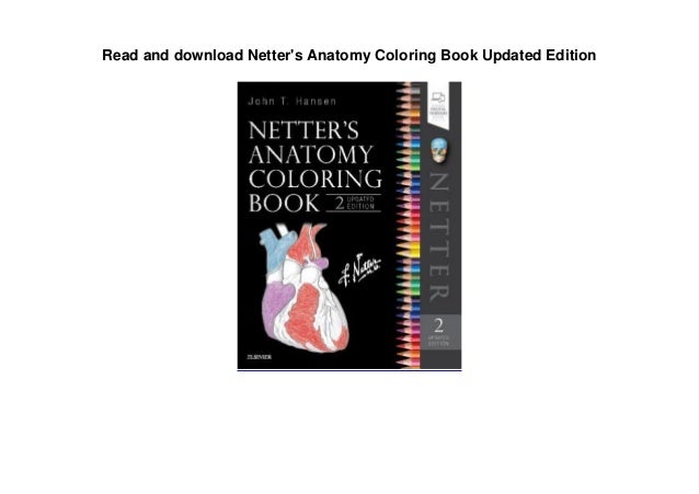 Download Read And Download Netter S Anatomy Coloring Book Updated Edition
