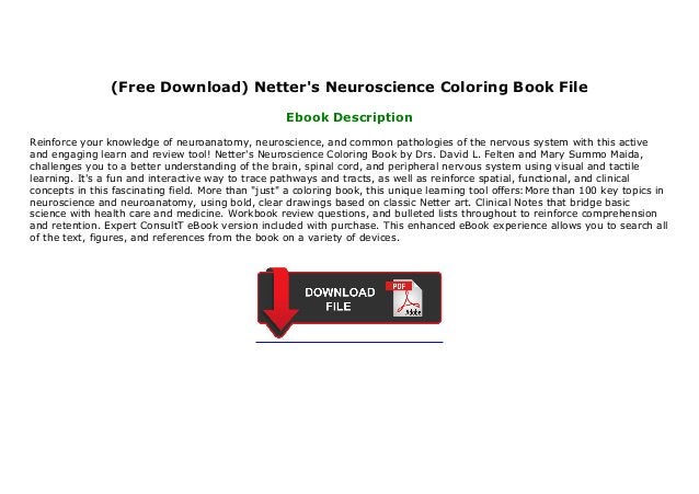 Download Free Download Netter S Neuroscience Coloring Book File