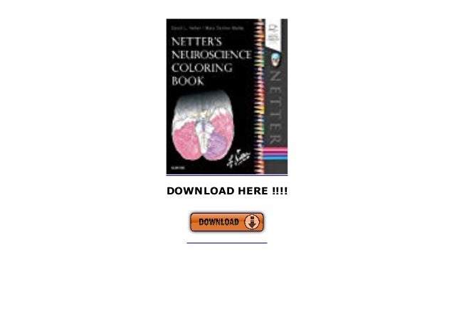 Download FAST SHIPPING Netter's Neuroscience Coloring Book