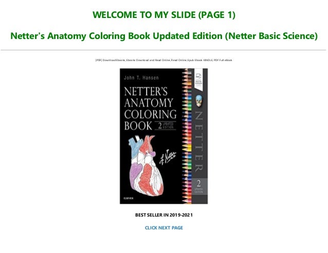 Download Ebook P D F Netter S Anatomy Coloring Book Updated Edition Netter