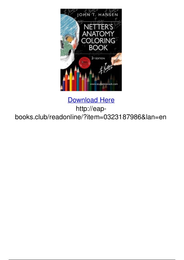 Download Netters anatomy coloring book with student consult access ...