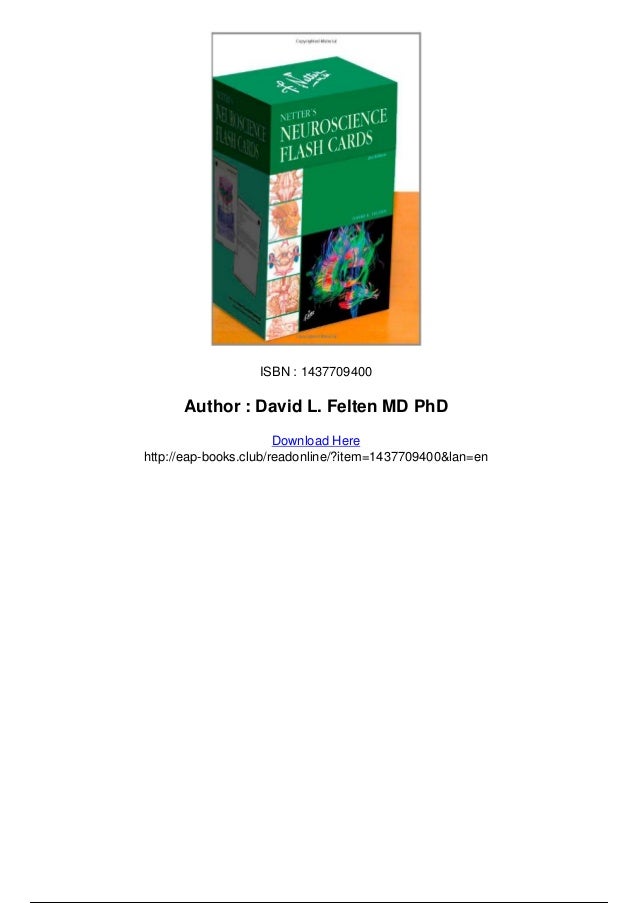 Download Netters neuroscience flash cards 2e pdf