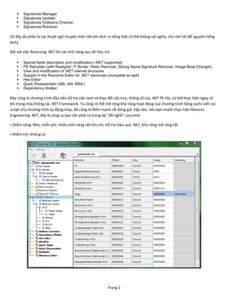Trang 2
 Signatures Manager
 Signatures Updater
 Signatures Collisions Checker
 Signatures Retriever
(Vì đây đa phần l...