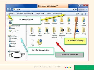 @telier - Médiathèque de Lorient - 2013 28
Exemple Windows 7
 