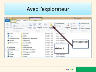 Avec l’explorateur
 