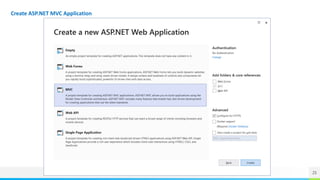 25
Create ASP.NET MVC Application
 
