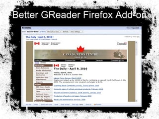 Better GReader Firefox Add-on 