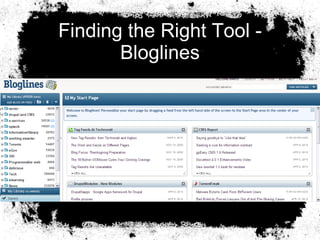 Finding the Right Tool - Bloglines 
