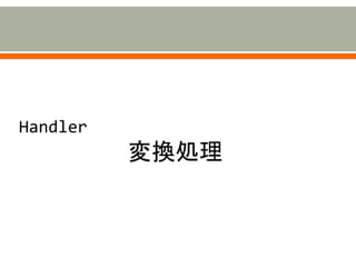 Handler
変換処理
 