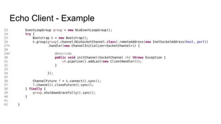Echo Client - Example
 