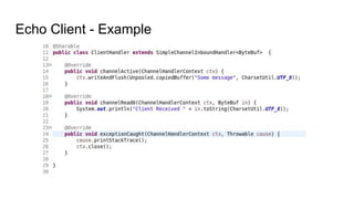 Echo Client - Example
 