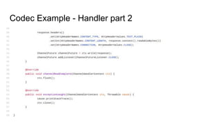 Codec Example - Handler part 2
 