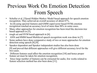 Emotion recognition using facial expressions and speech | PPTX